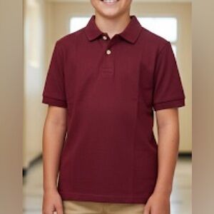 The Children's Place Boys Redwood Uniform Pique Polo L (10/12) 191755916378 NWT